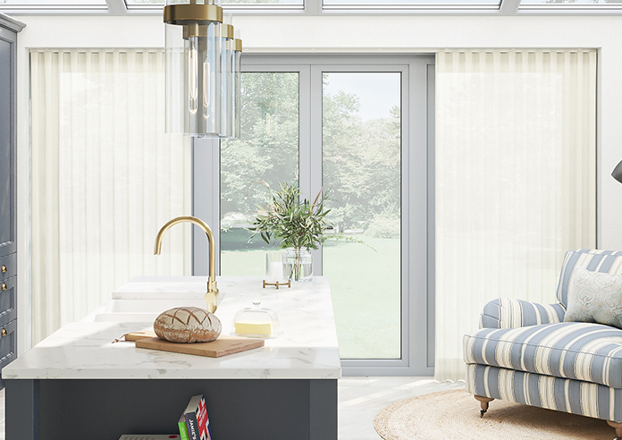 Petra Voile, Simple White - Made to Measure Curtains - Image 3